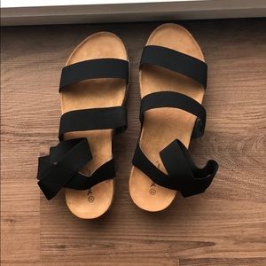 Never worn before espadrille black shoes size 11